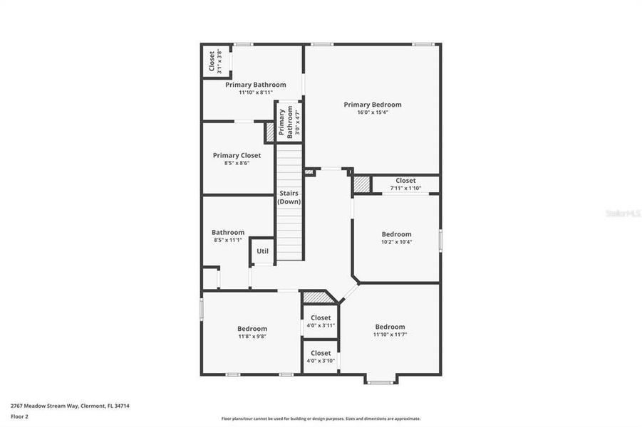 2D floor plan layout of this home in , Clermont, FL (Image 6). 2D floor plan layout of this home in , Clermont, FL (Image 6).