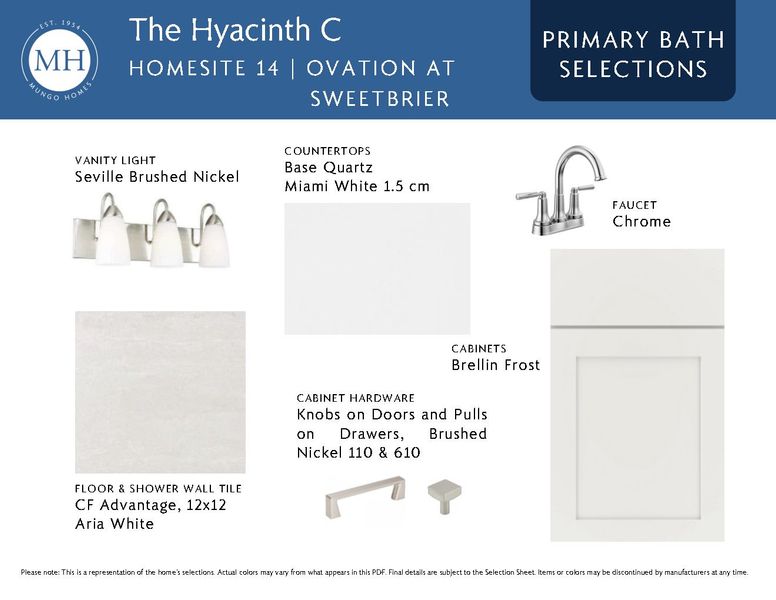 Sample of building materials used in homes in Ovation at Sweetbrier, Durham (Image 20). Sample of building materials used in homes in Ovation at Sweetbrier, Durham (Image 20).