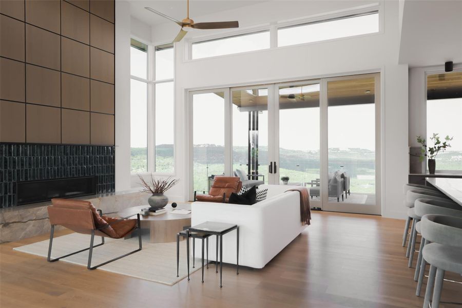 Furnished interior view inside a new home in , Austin (Image 27). Furnished interior view inside a new home in , Austin (Image 27).