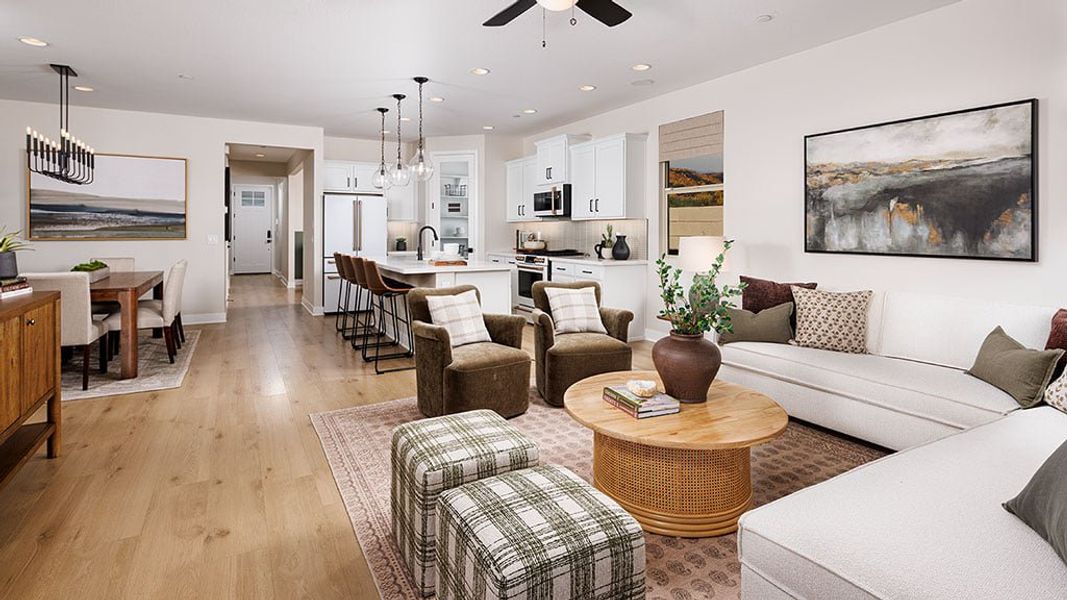 Representative furnished interior of a home built from the Onyx by Taylor Morrison in Saddleback, Peoria (Image 5).