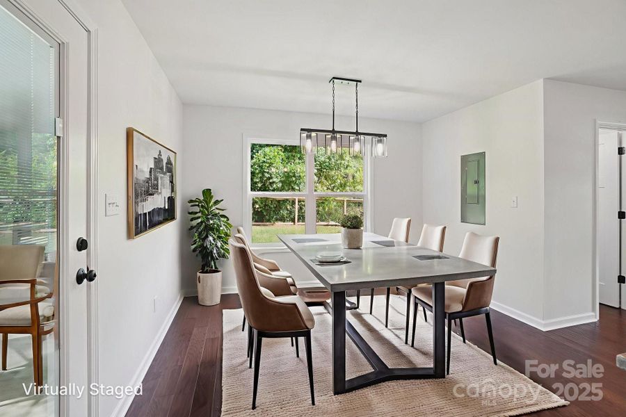 Virtually Staged Dining Room