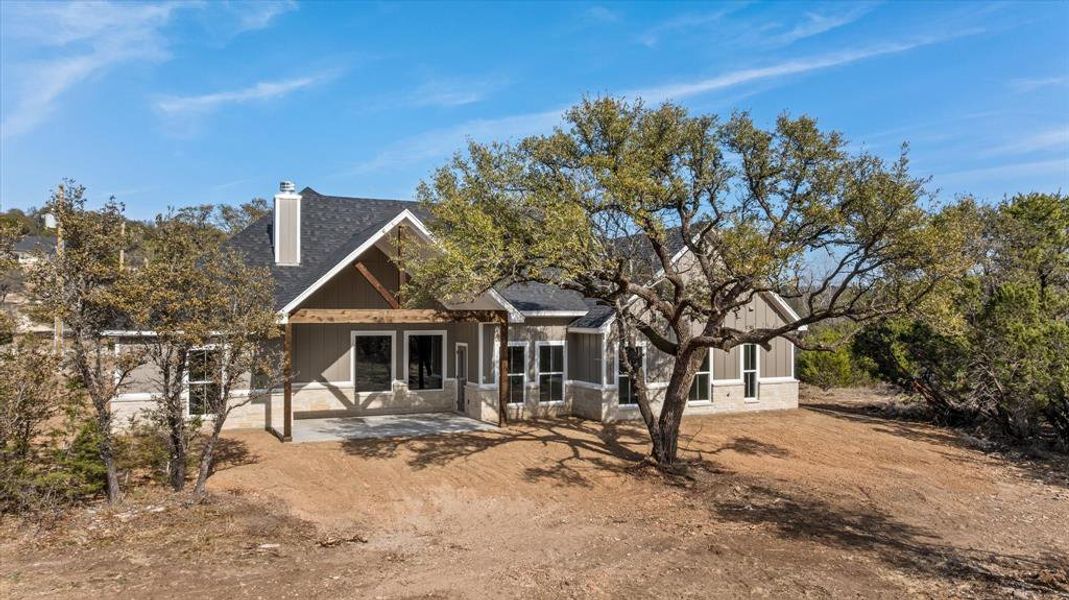 Front exterior of a new home in , Bluff Dale, TX, highlighting curb appeal (Image 25).