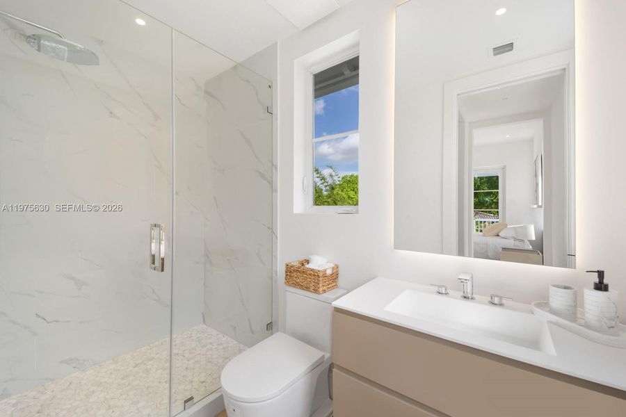 Furnished interior view inside a new home in , Coral Gables (Image 17).