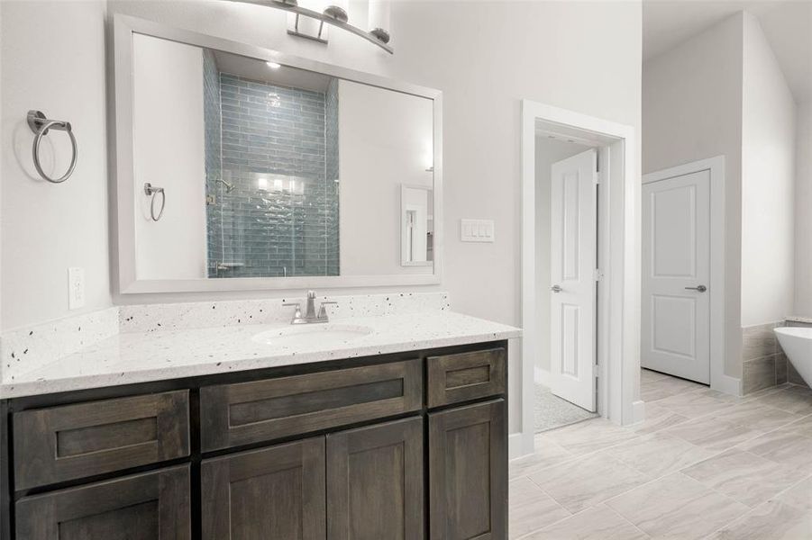 Furnished interior view inside a new home in La Frontera, Fort Worth (Image 11).