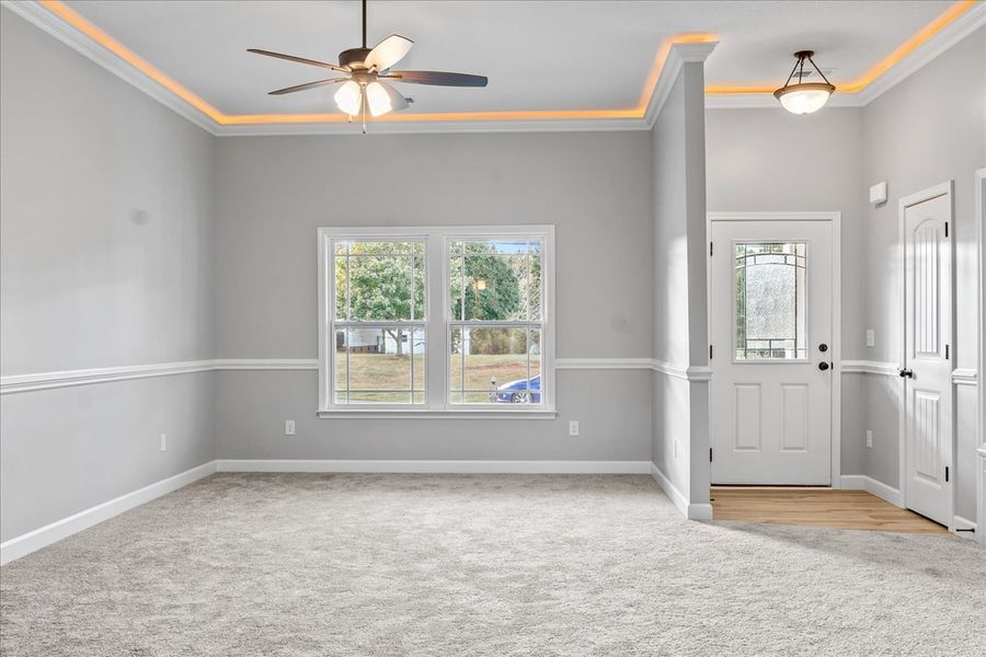 Representative unfurnished interior of a home built from the Whitney by Enchanted Homes in Lonesome Dove, San Antonio (Image 30).