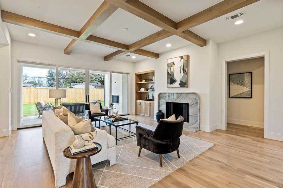 Furnished interior view inside a new home in , Dallas (Image 13).