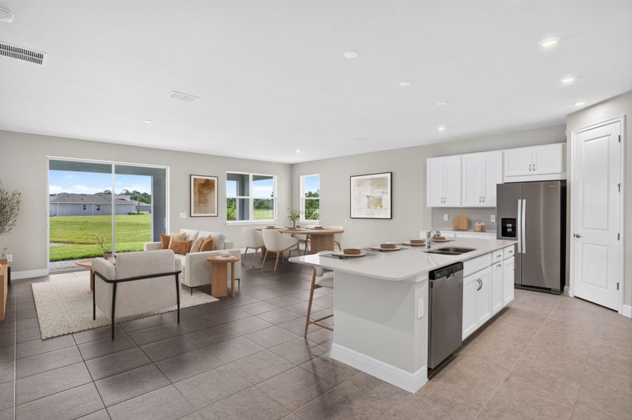 Furnished interior view inside a new home in Windwater, Parrish (Image 7).