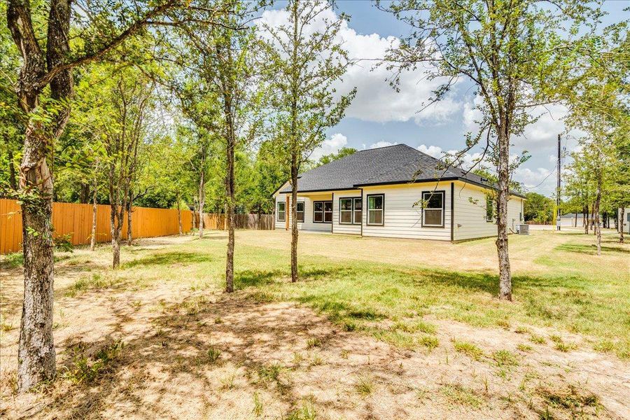 Exterior details and patio area of a home in , Bastrop (Image 28).