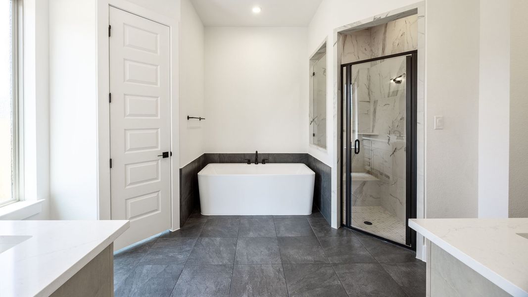 Furnished interior view inside a new home in Parkside on the River West, Georgetown (Image 8).