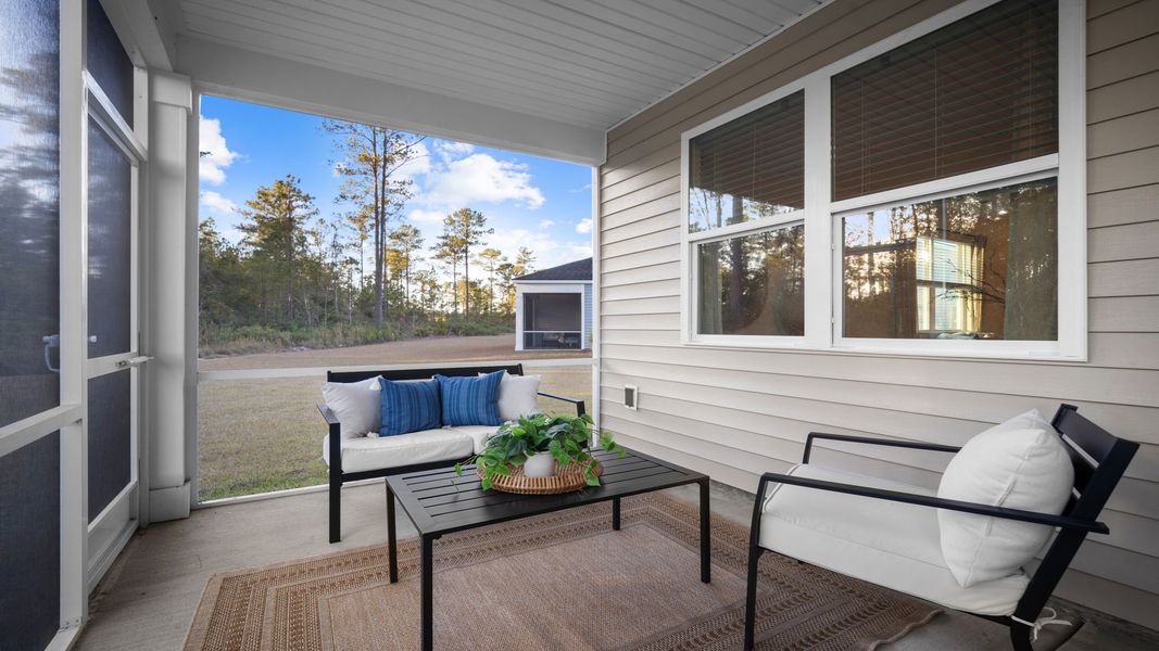 Representative exterior details of a home built from the Cantey-exp by D.R. Horton in The Lakes at North Glynn, Brunswick (Image 4).