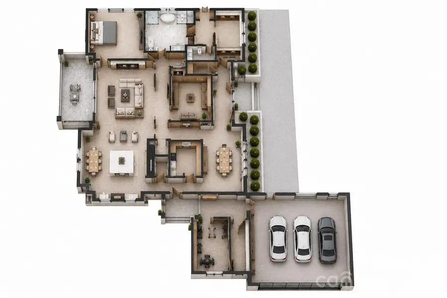 2D floor plan layout of this home in , Charlotte, NC (Image 3).