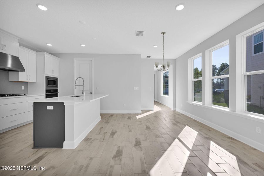 Furnished interior view inside a new home in Crosswinds at Nocatee, Ponte Vedra Beach (Image 9). Furnished interior view inside a new home in Crosswinds at Nocatee, Ponte Vedra Beach (Image 9).