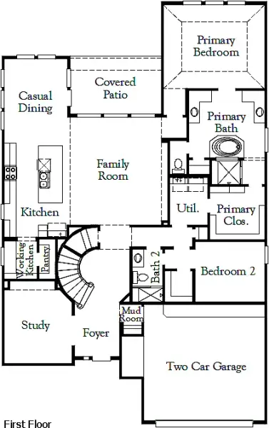 2D floor plan layout of this home in Buffalo Crossing, Cibolo, TX (Image 2). 2D floor plan layout of this home in Buffalo Crossing, Cibolo, TX (Image 2).