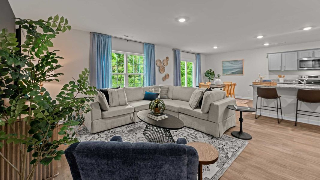 Furnished interior view inside a new home in Madeline Farm, New Bern (Image 12).