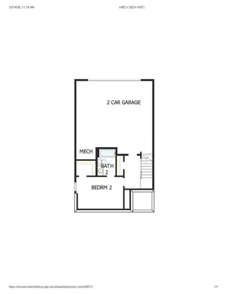 2D floor plan layout of this home in Celesta, Scottdale, GA (Image 4).