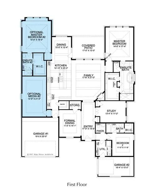 2D floor plan layout for the Chesapeake by Landon Homes in Lexington Frisco, Frisco, TX (Image 21).