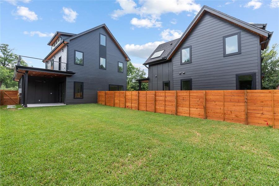 Exterior details and patio area of a home in , Austin (Image 28).