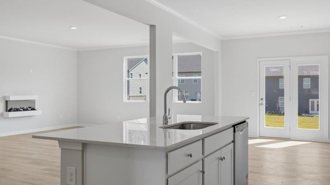 Furnished interior view inside a new home in Hamptons at Riverwood South, Dallas (Image 11).