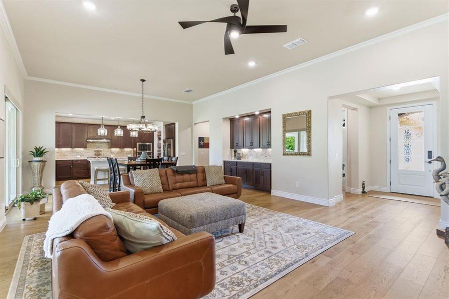 Furnished interior view inside a new home in , Denton (Image 7).