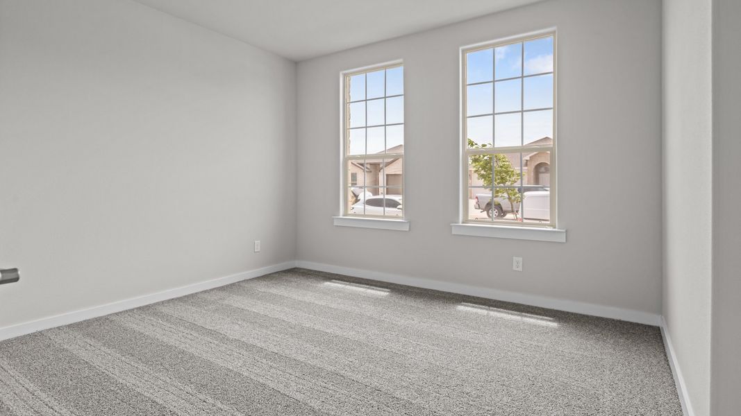 Representative unfurnished interior of a home built from the THE HOBBS by D.R. Horton in Northwest Passage, Midland (Image 24). Representative unfurnished interior of a home built from the THE HOBBS by D.R. Horton in Northwest Passage, Midland (Image 24).