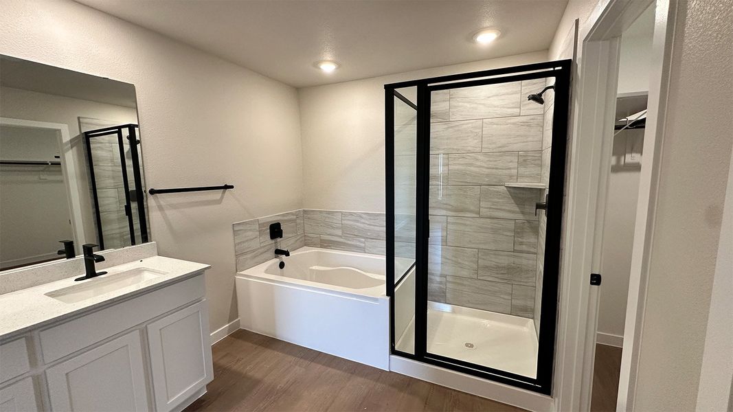 Furnished interior view inside a new home in The Lakes Northwest, Robstown (Image 17).