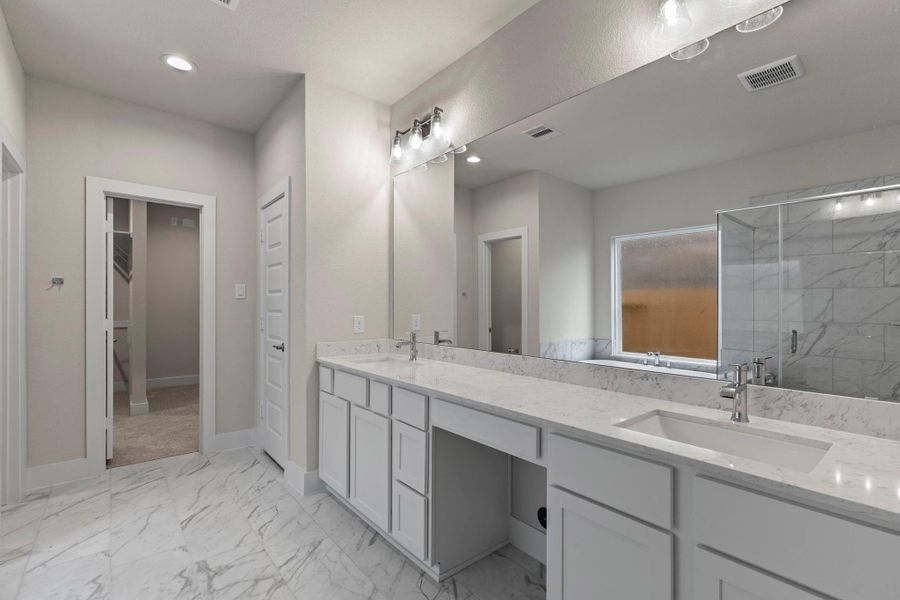 Furnished interior view inside a new home in Barton Creek Ranch, Conroe (Image 8).