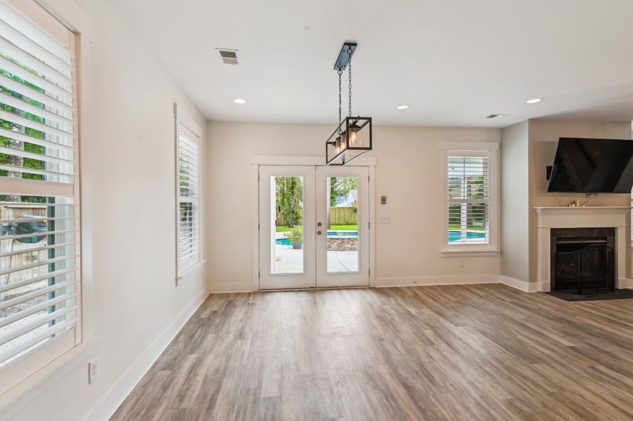 Furnished interior view inside a new home in , Summerville (Image 12). Furnished interior view inside a new home in , Summerville (Image 12).