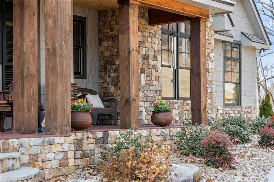 Exterior details and patio area of a home in , Cleveland (Image 28).