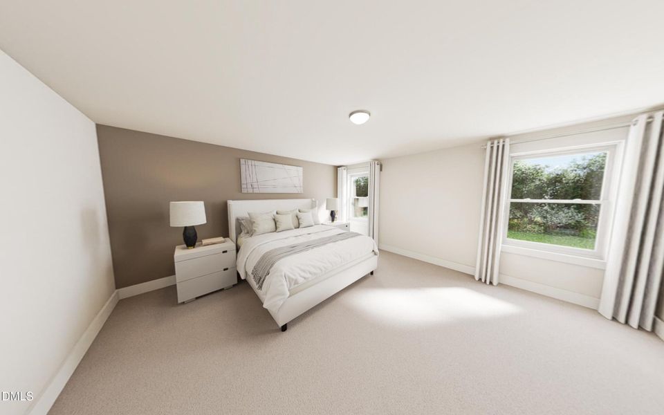 Primary bedroom ft. upgraded Design