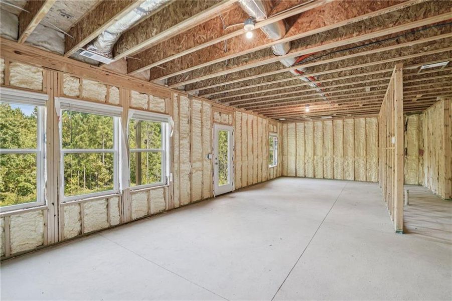 In-progress construction of a new home in Ivey Township, Dallas, GA (Image 36).