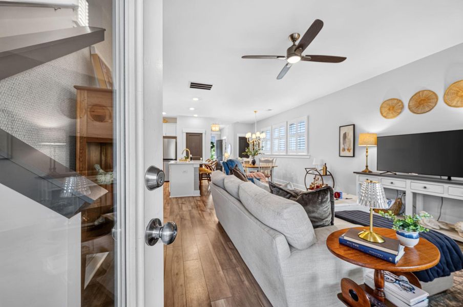 Furnished interior view inside a new home in Nexton - Midtown - The Park Collection, Summerville (Image 19). Furnished interior view inside a new home in Nexton - Midtown - The Park Collection, Summerville (Image 19).