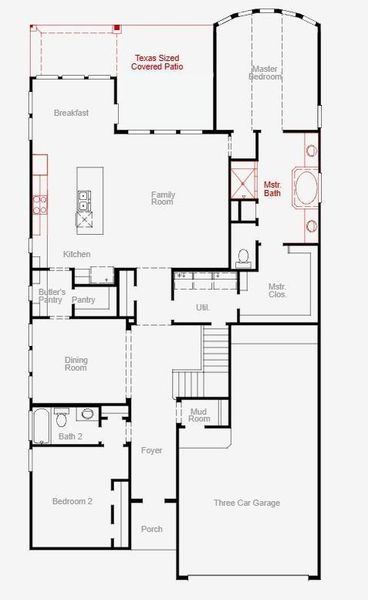 2D floor plan layout of this home in Valencia, Manvel, TX (Image 2). 2D floor plan layout of this home in Valencia, Manvel, TX (Image 2).