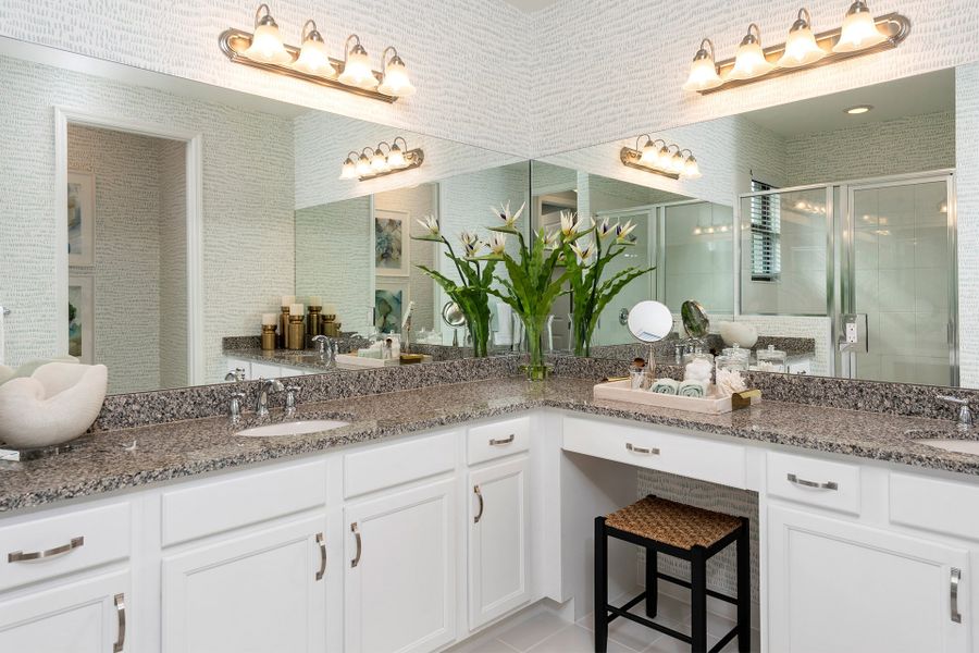 Representative furnished interior of a home built from the Sanderling by GL Homes in Valencia Parc at Riverland, Port St. Lucie (Image 16).