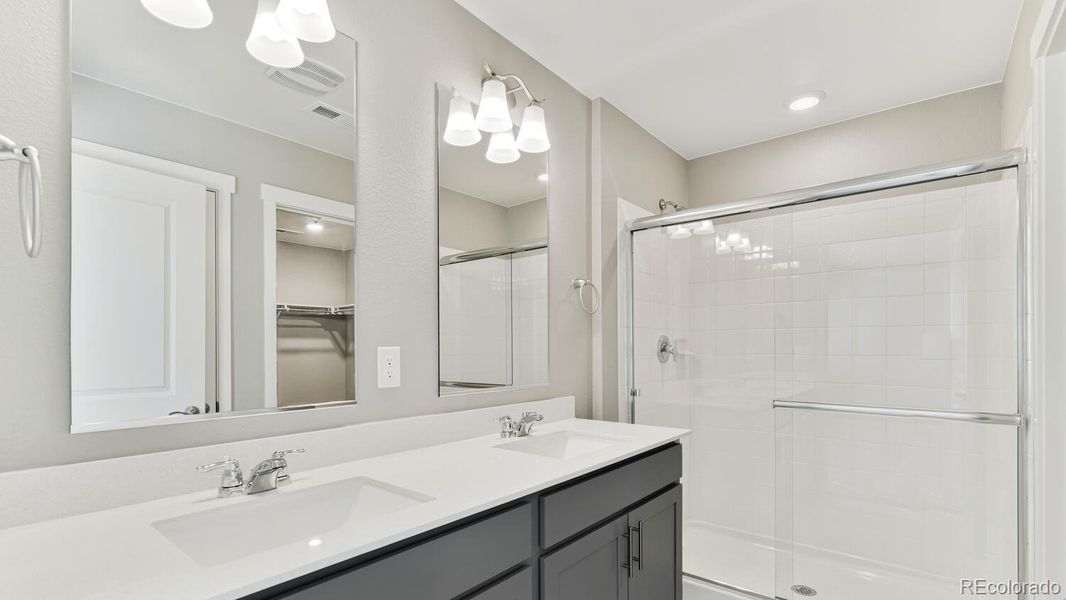Furnished interior view inside a new home in The Ridge at Lorson Ranch, Colorado Springs (Image 9). Furnished interior view inside a new home in The Ridge at Lorson Ranch, Colorado Springs (Image 9).