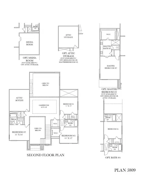 2D floor plan layout of this home in Avalon at Cypress, Cypress, TX (Image 3). 2D floor plan layout of this home in Avalon at Cypress, Cypress, TX (Image 3).
