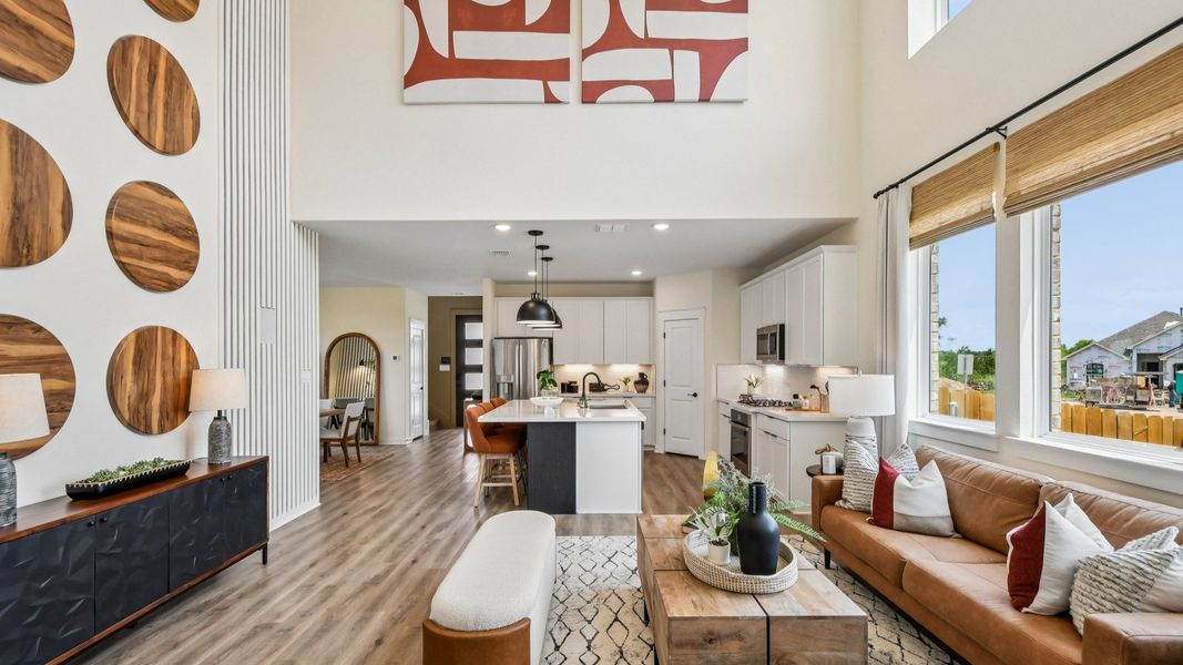 Representative furnished interior of a home built from the Orwell III by DRB Homes in Flora, Hutto (Image 18). Representative furnished interior of a home built from the Orwell III by DRB Homes in Flora, Hutto (Image 18).