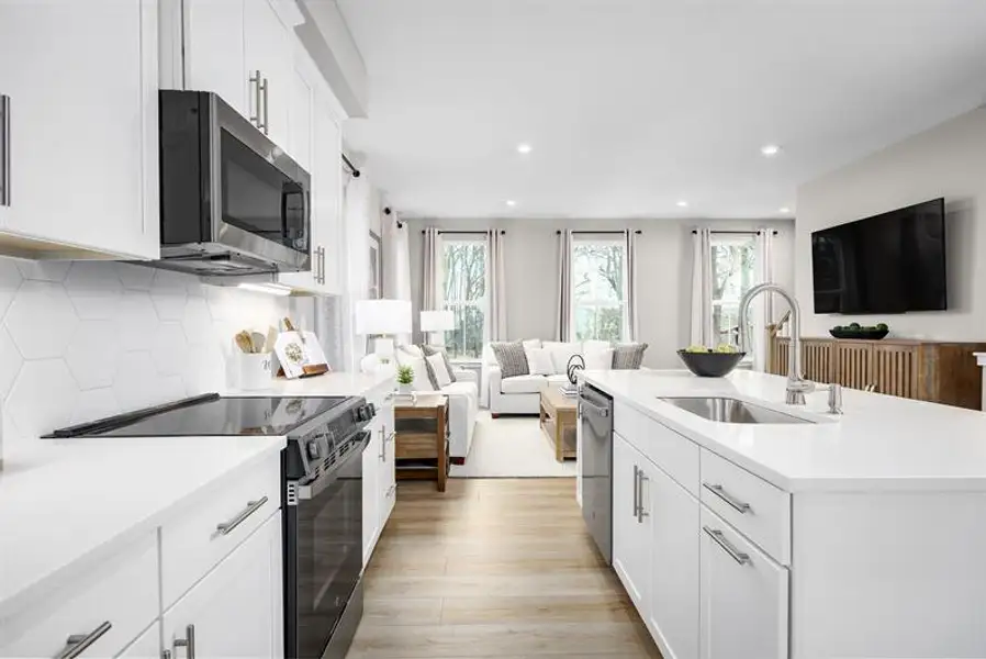 Furnished interior view inside a new home in Edenbrook, Charlotte (Image 5).