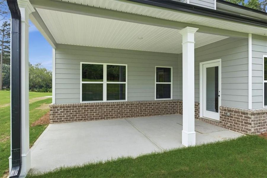 Exterior details and patio area of a home in , Stockbridge (Image 22). Exterior details and patio area of a home in , Stockbridge (Image 22).