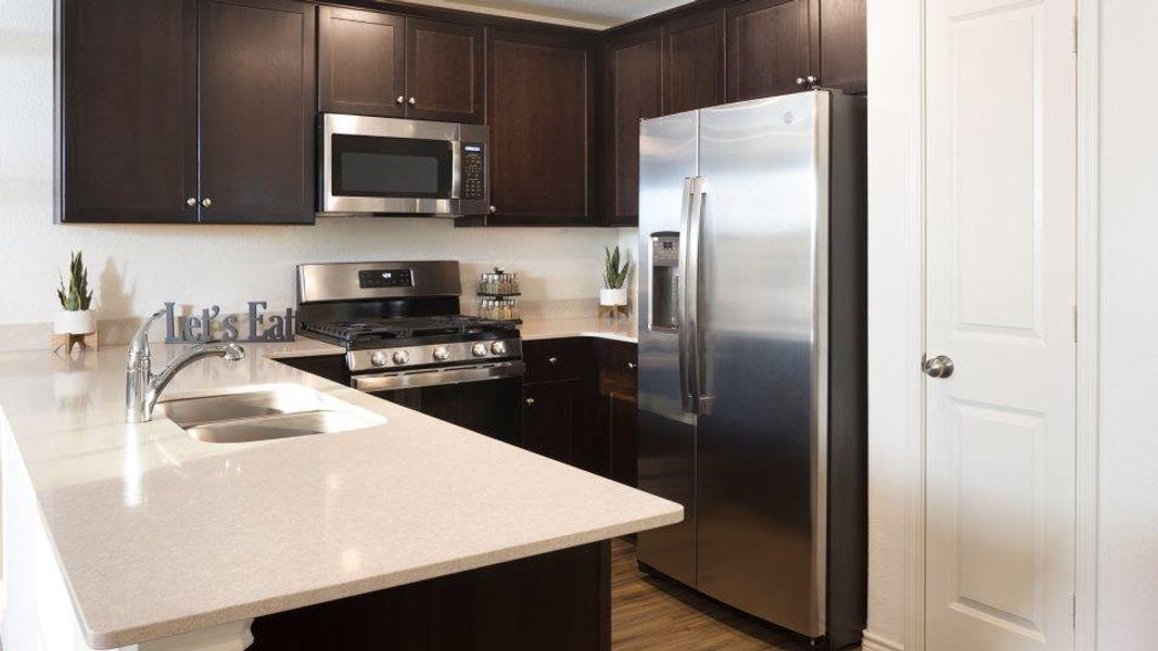 Furnished interior view inside a new home in Waterstone: Stonehill Collection, Kyle (Image 10). Furnished interior view inside a new home in Waterstone: Stonehill Collection, Kyle (Image 10).