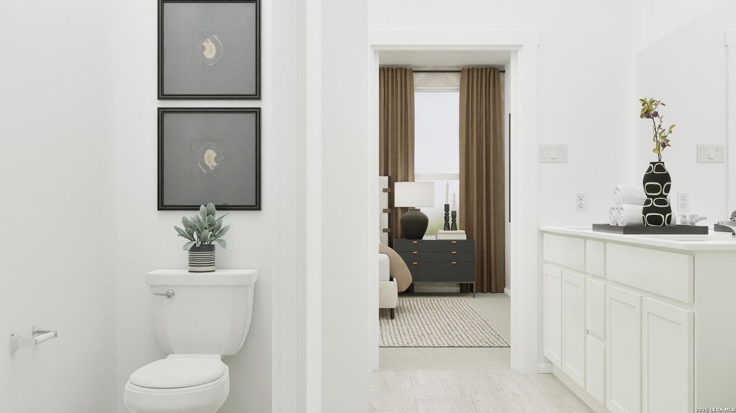 Furnished interior view inside a new home in Juniper Ranch, Spring Branch (Image 9). Furnished interior view inside a new home in Juniper Ranch, Spring Branch (Image 9).