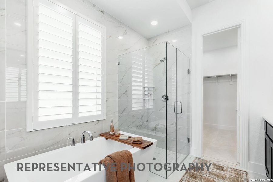 Furnished interior view inside a new home in The Ranches at Creekside, Boerne (Image 38).