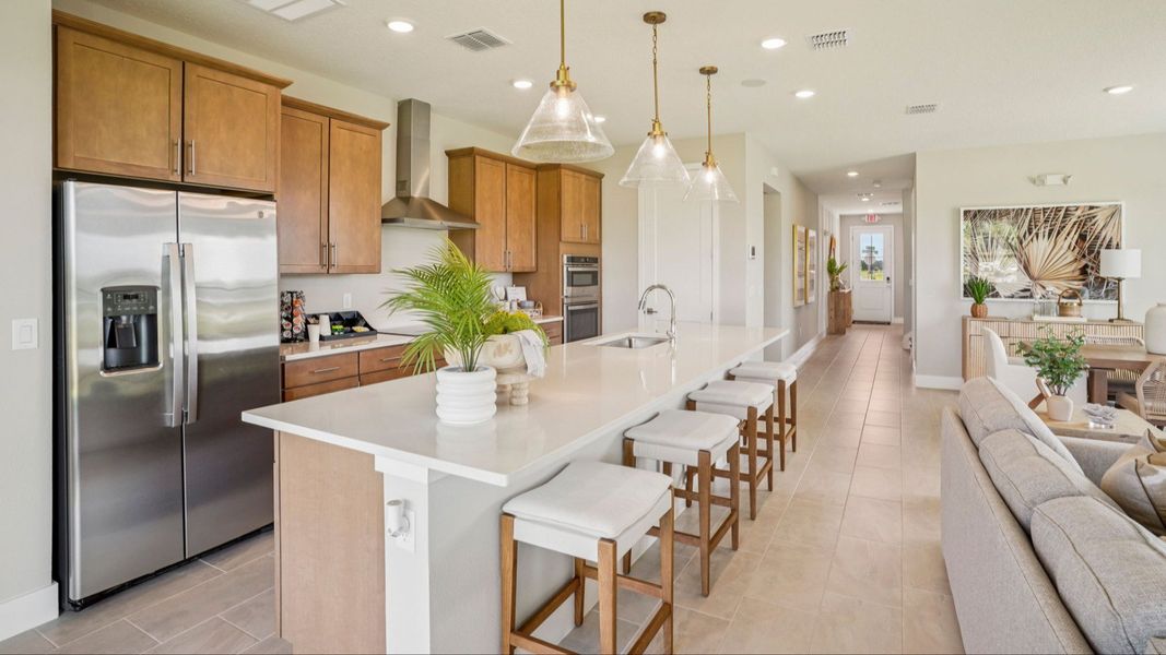 Representative furnished interior of a home built from the Sweetgum by DRB Homes in Ardisia Park, New Smyrna Beach (Image 14).