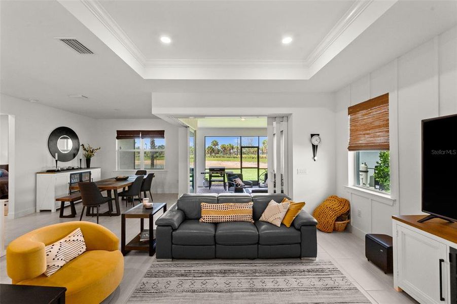 Furnished interior view inside a new home in , Alva (Image 30).