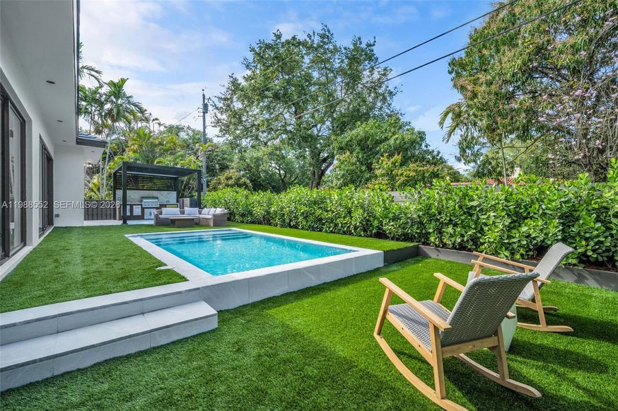 Exterior details and patio area of a home in , Miami Shores (Image 28).