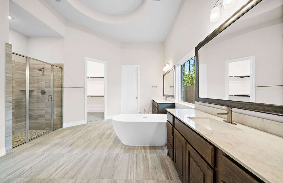 Representative furnished interior of a home built from the 4082 by Ravenna Homes in Artavia 70′, Conroe (Image 11).