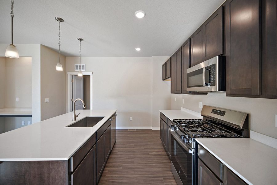 Furnished interior view inside a new home in Ridge at Lorson Ranch, Colorado Springs (Image 9).