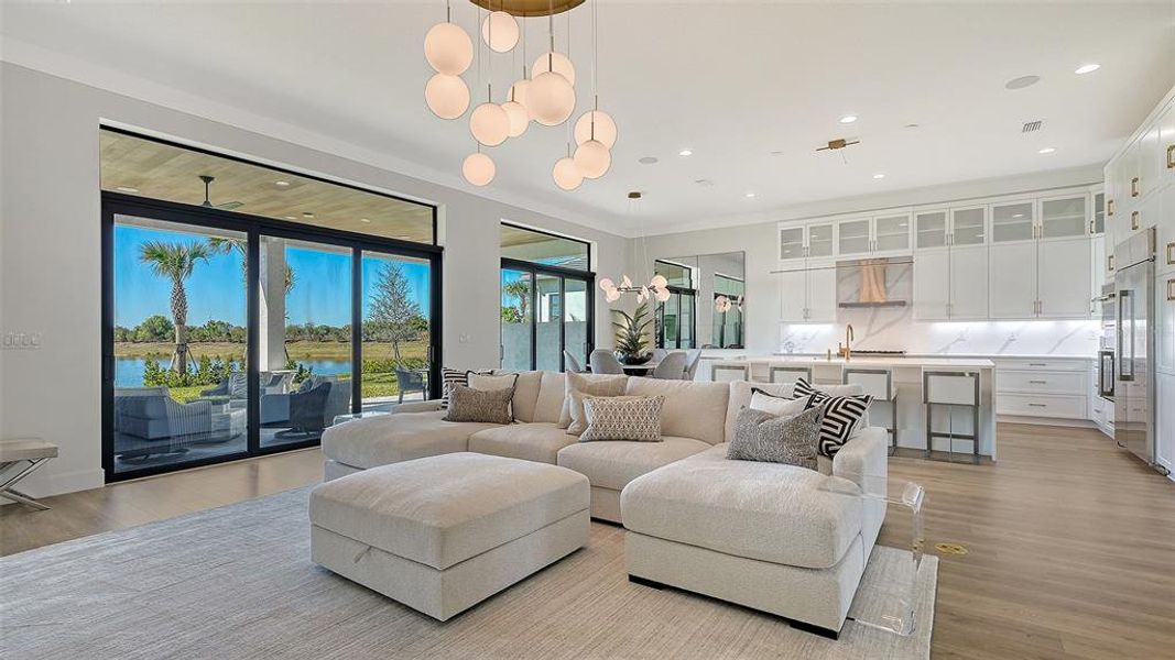 Furnished interior view inside a new home in , Sarasota (Image 57).