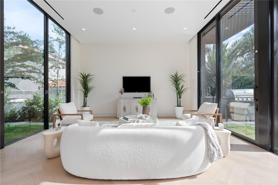 Furnished interior view inside a new home in , Miami Beach (Image 23).