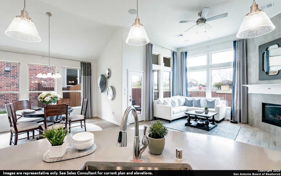 Furnished interior view inside a new home in The Woodlands at Medina Hills, Mico (Image 11). Furnished interior view inside a new home in The Woodlands at Medina Hills, Mico (Image 11).