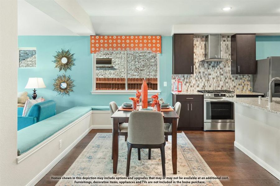 Furnished interior view inside a new home in Bear Creek Elements, Lavon (Image 3).